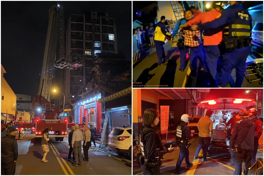 影音/男子登宮廟頂飲酒叫囂 警消帶回地面強制送醫 - 台北郵報 | The Taipei Post 影音/男子登宮廟頂飲酒叫囂 警消帶回地面強制送醫 - 台北郵報 | The Taipei Post