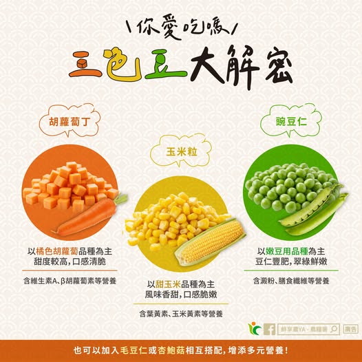 便當魔王身世大公開!農糧署揭三色豆小秘密 營養師級煮法曝光 - 台北郵報 | The Taipei Post 便當魔王身世大公開!農糧署揭三色豆小秘密 營養師級煮法曝光 - 台北郵報 | The Taipei Post