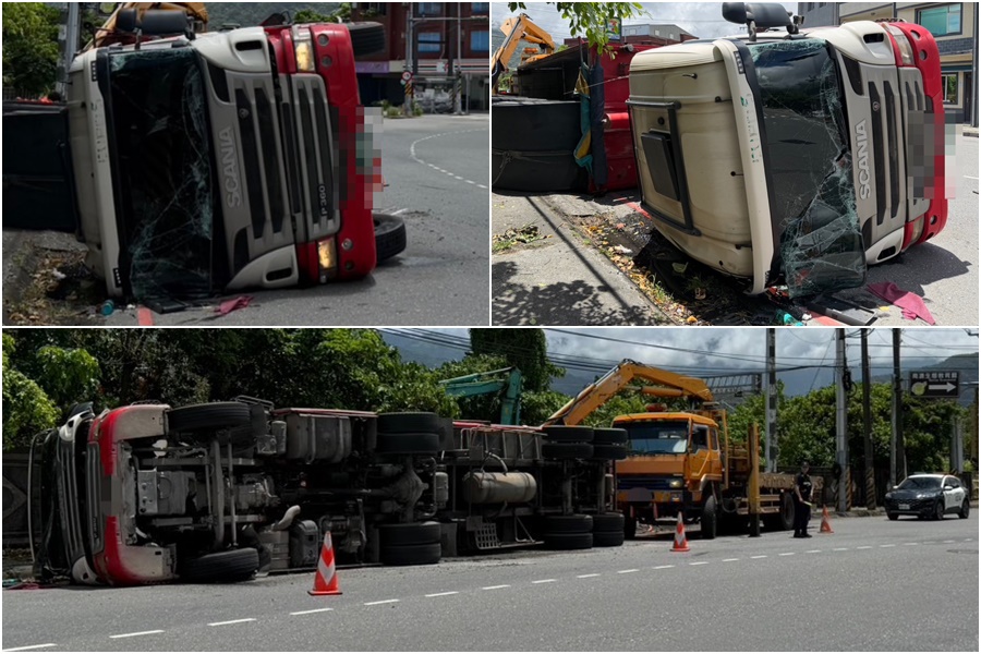 影音/疑因轉彎不慎翻車 曳引車駕駛受傷送醫 - 台北郵報 | The Taipei Post 影音/疑因轉彎不慎翻車 曳引車駕駛受傷送醫 - 台北郵報 | The Taipei Post