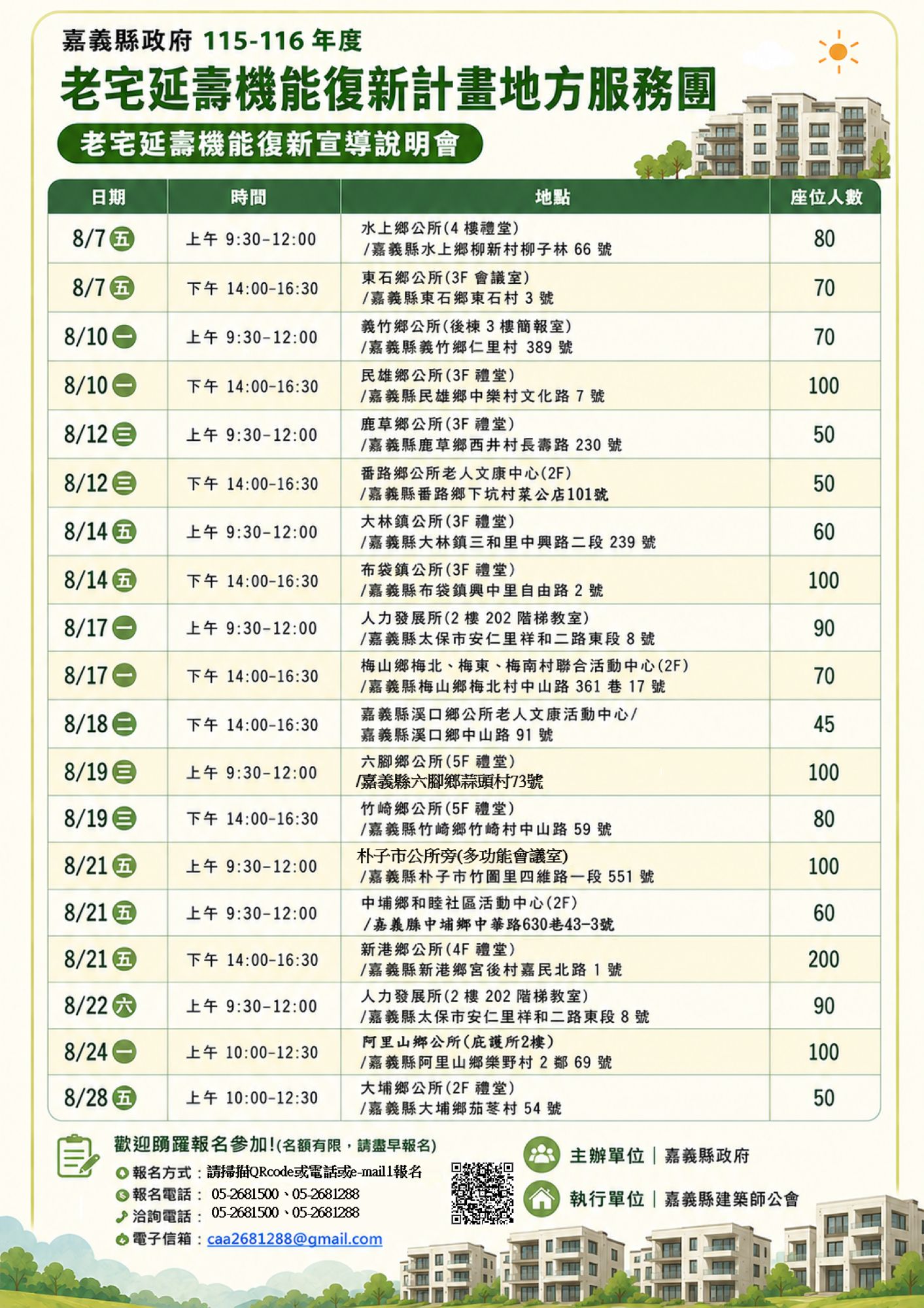 嘉義縣老宅延壽宣導 8月起展開巡迴說明會 - 台北郵報 | The Taipei Post 嘉義縣老宅延壽宣導 8月起展開巡迴說明會 - 台北郵報 | The Taipei Post