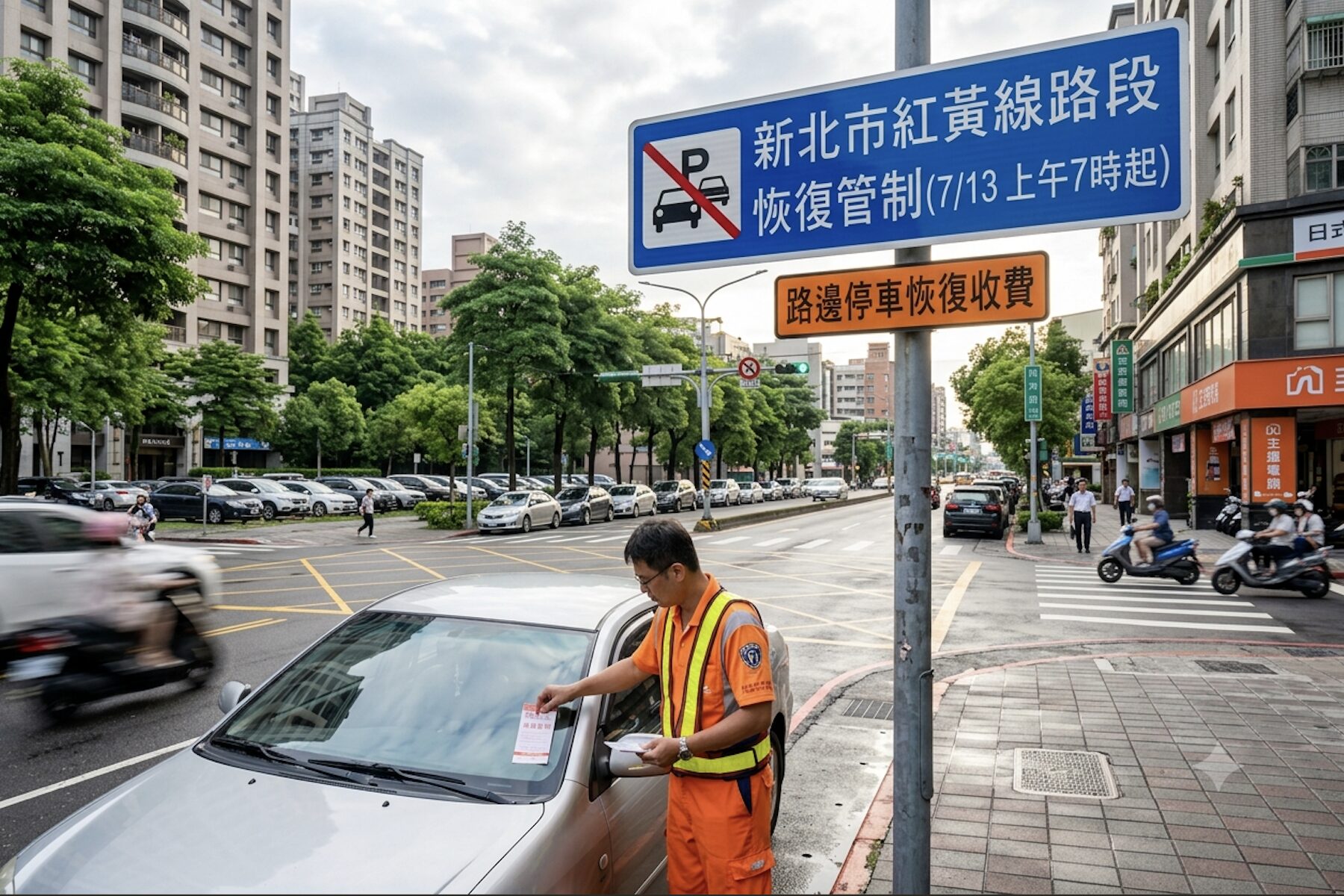 新北市紅黃線路段13日上午7時恢復管制　違規車輛將遭拖吊 - 台北郵報 | The Taipei Post