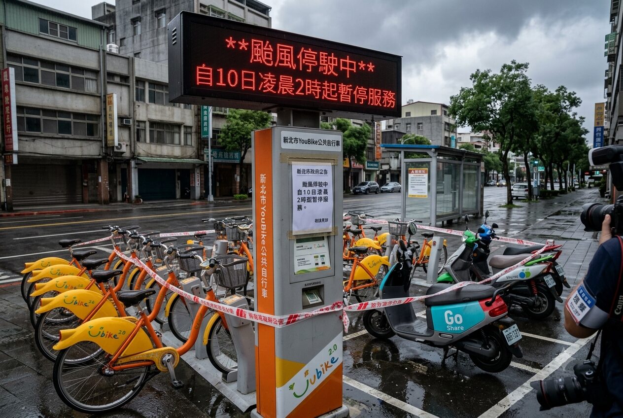 因應巴威颱風 新北YouBike及共享機車自7/10凌晨2時起暫停營運 - 台北郵報 | The Taipei Post