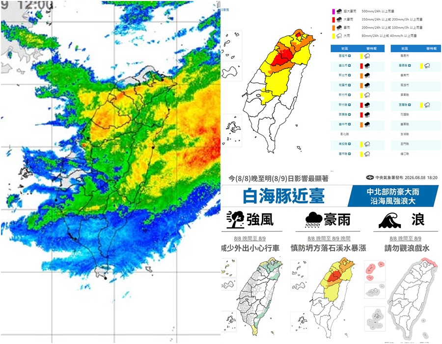 影音/白海豚+外圍環流 沿海風強浪大 多處地方豪雨特報 - 台北郵報 | The Taipei Post 影音/白海豚+外圍環流 沿海風強浪大 多處地方豪雨特報 - 台北郵報 | The Taipei Post