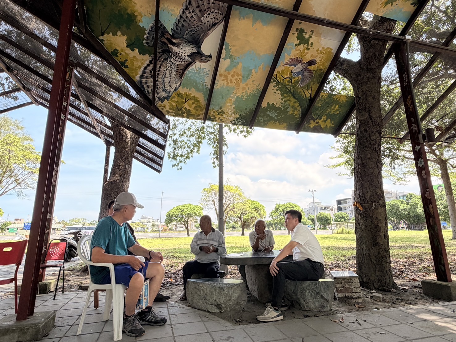 在李啟維議員爭取下原住民公園簡易雨棚已做好了 - 台北郵報 | The Taipei Post