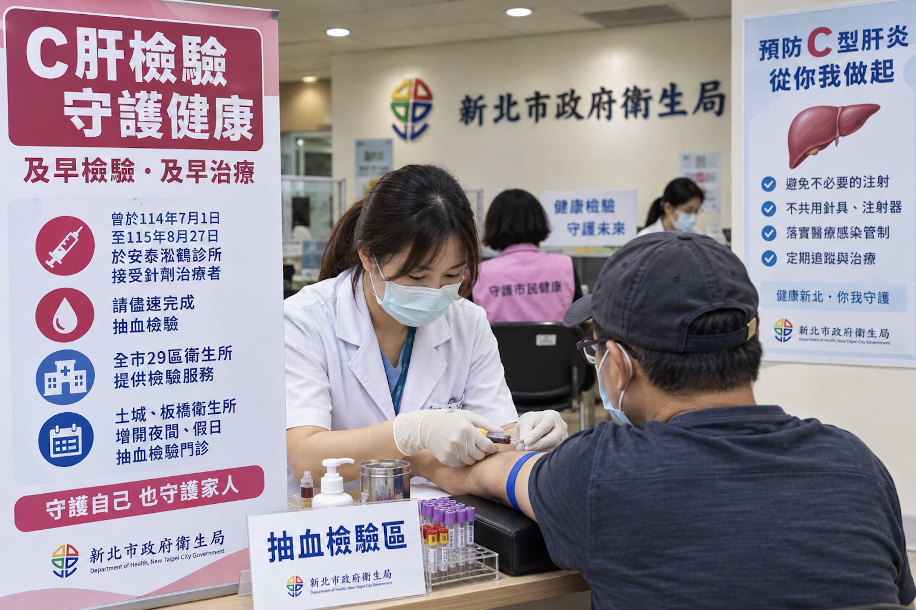 板橋安泰淞鶴診所C肝群聚案再添7例確診 衛生局增開夜間假日抽血門診 - 台北郵報 | The Taipei Post 板橋安泰淞鶴診所C肝群聚案再添7例確診 衛生局增開夜間假日抽血門診 - 台北郵報 | The Taipei Post