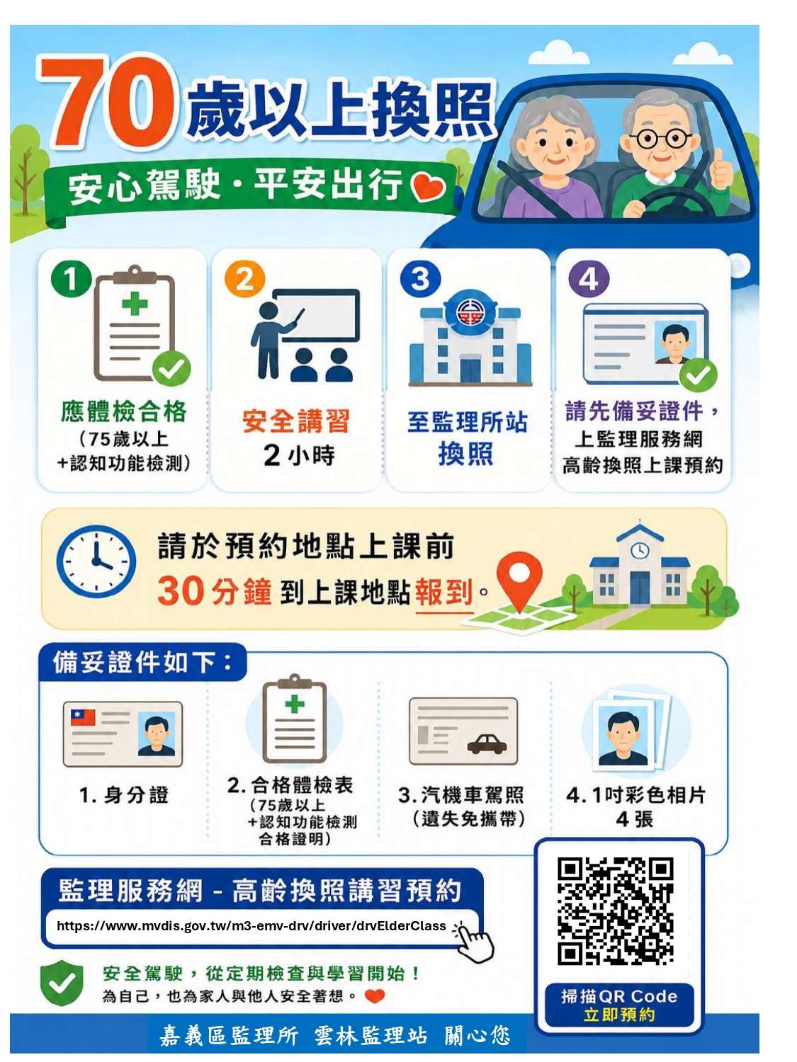 高齡駕照換照門檻降至70歲 警方四大宣導守護長者行車安全 - 台北郵報 | The Taipei Post 高齡駕照換照門檻降至70歲 警方四大宣導守護長者行車安全 - 台北郵報 | The Taipei Post
