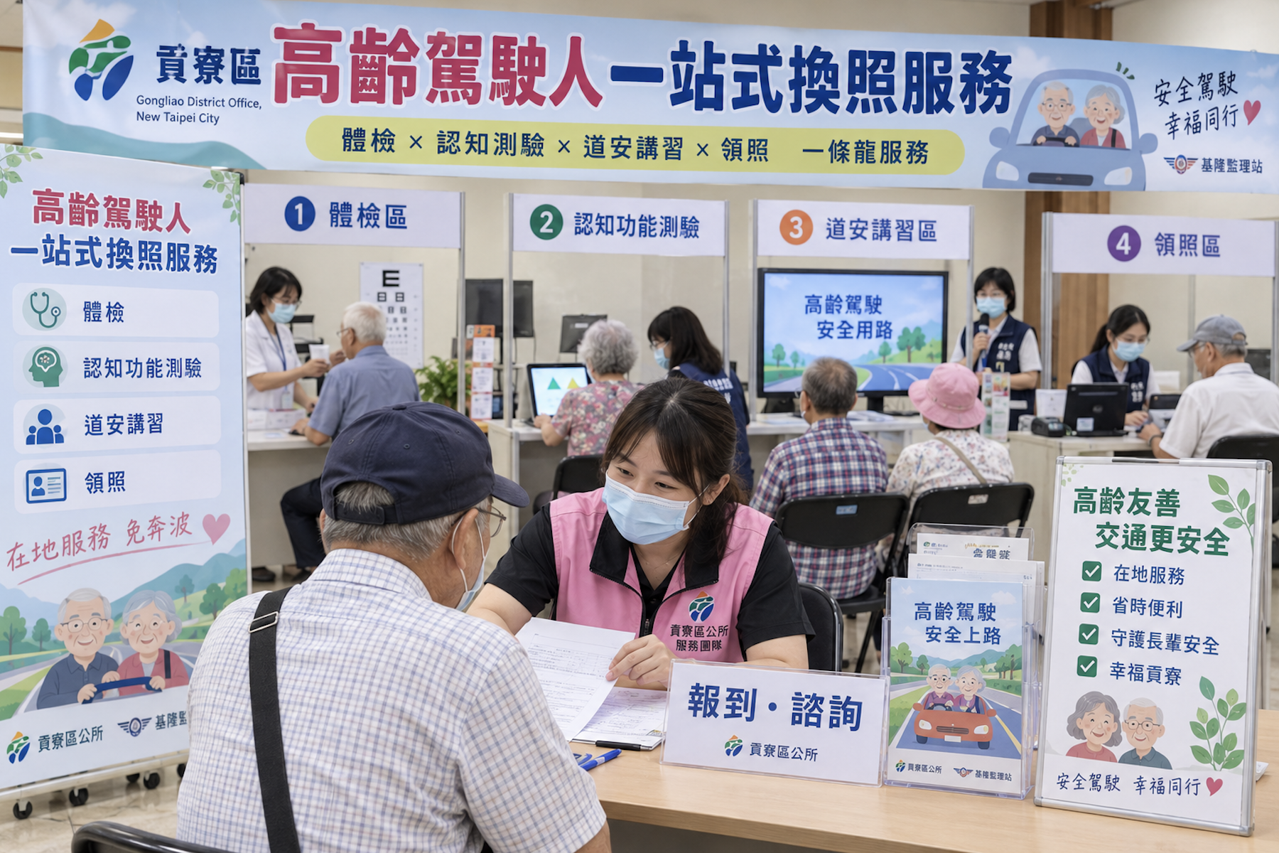 貢寮區公所9月15日辦理高齡換照 首度納入70歲新制對象就近服務 - 台北郵報 | The Taipei Post 貢寮區公所9月15日辦理高齡換照 首度納入70歲新制對象就近服務 - 台北郵報 | The Taipei Post