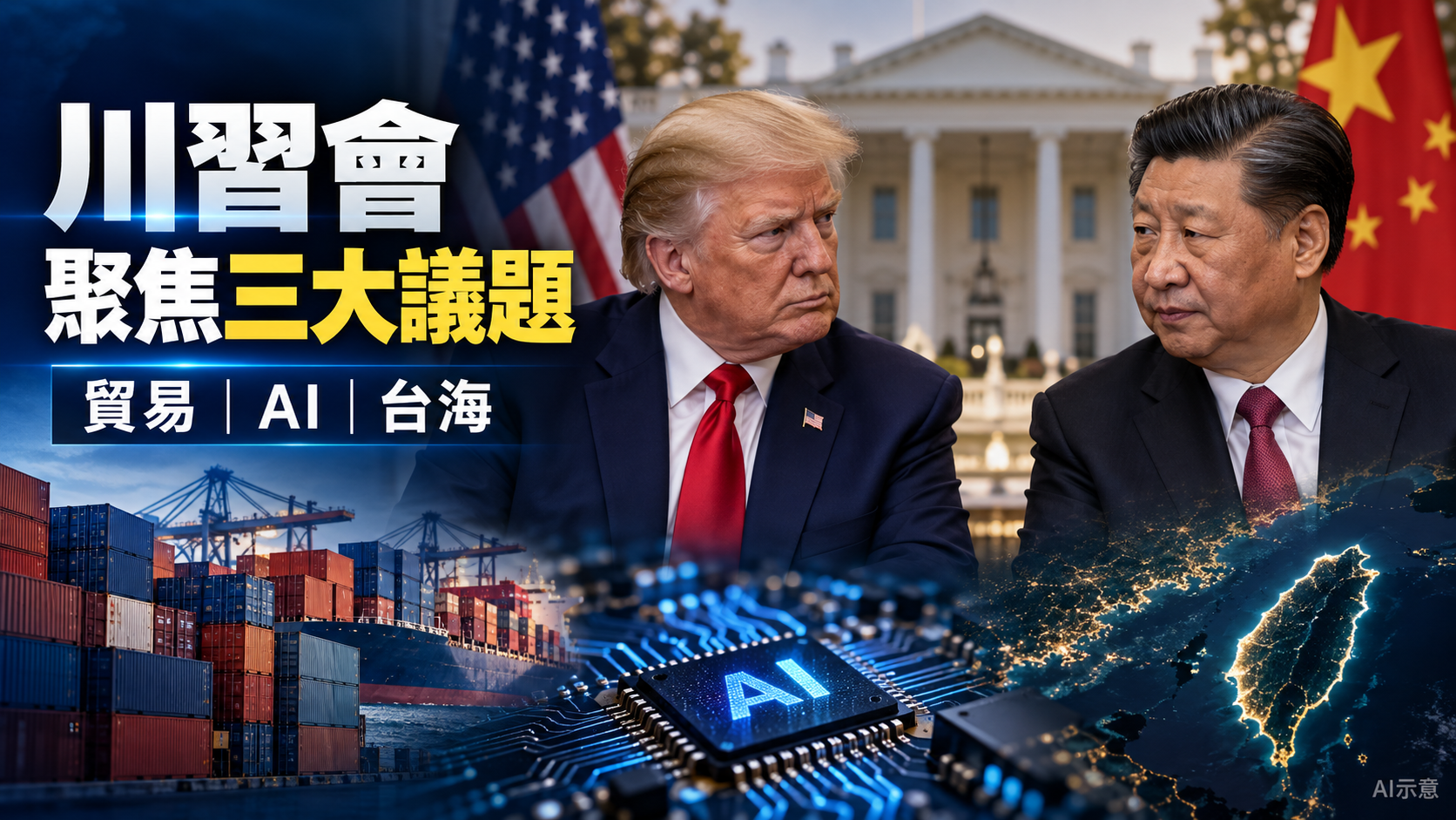 川普罕見親赴機場迎接習近平 24日峰會聚焦貿易、AI與台海 - 台北郵報 | The Taipei Post 川普罕見親赴機場迎接習近平 24日峰會聚焦貿易、AI與台海 - 台北郵報 | The Taipei Post