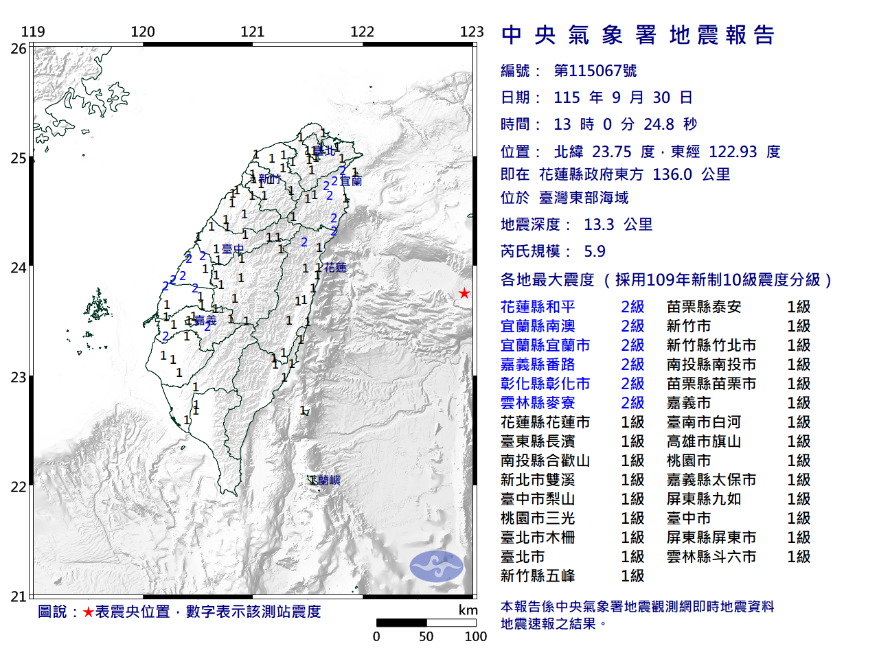 快訊/30日下午1點發生芮氏規模5.9地震 多地有感 - 台北郵報 | The Taipei Post 快訊/30日下午1點發生芮氏規模5.9地震 多地有感 - 台北郵報 | The Taipei Post