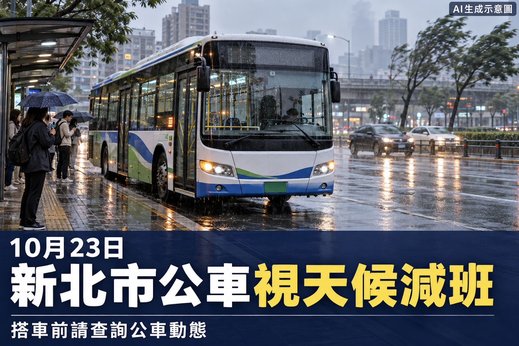 薔琵颱風來襲新北市公車23日將視實際天候與風力狀況減班行駛 - 台北郵報 | The Taipei Post 薔琵颱風來襲新北市公車23日將視實際天候與風力狀況減班行駛 - 台北郵報 | The Taipei Post